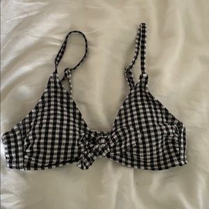 gingham bikini top